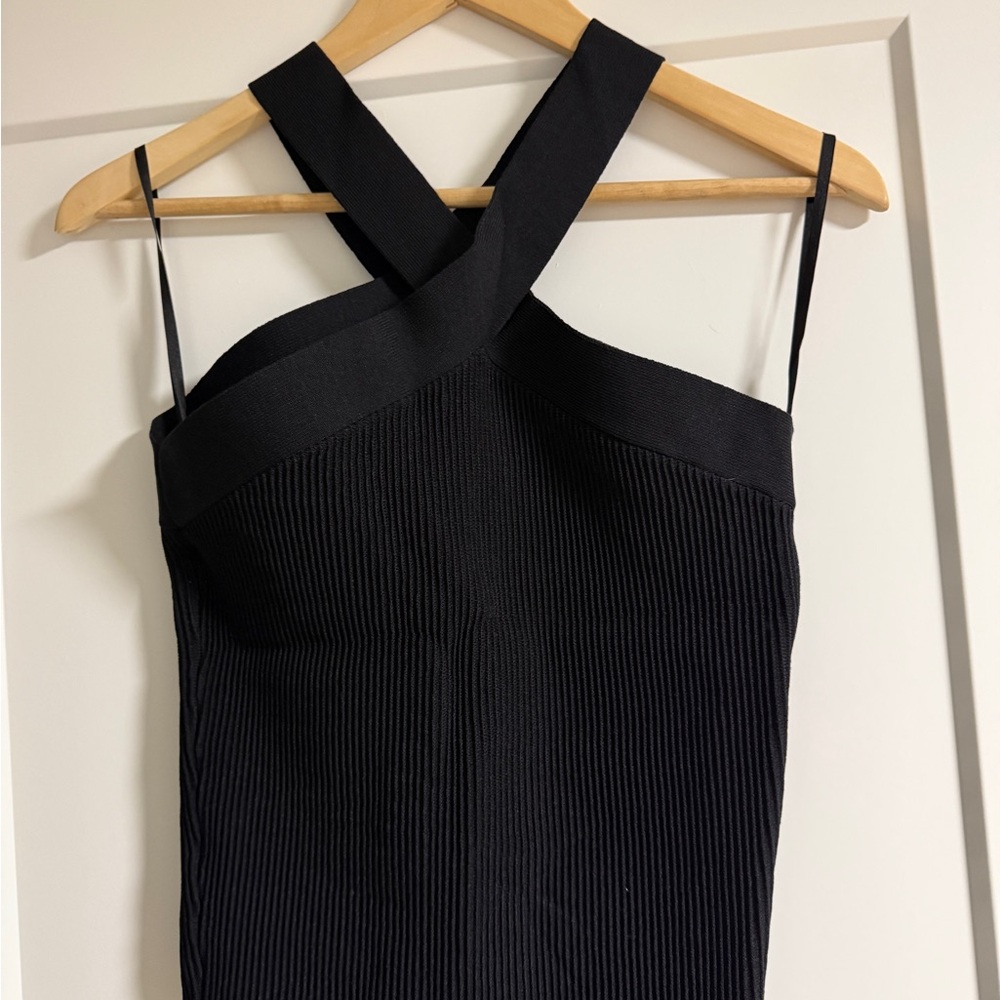 Black High-Neck Top